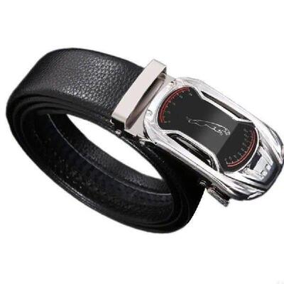 E8FA Stylish Black Leather Belt Versatiles Men