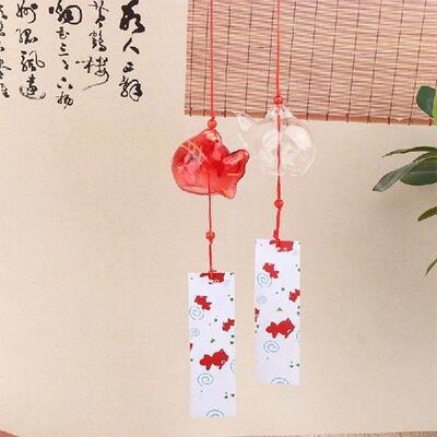 Wind Chime Chimes Japanese Glass Bell Bells Style Goldfish