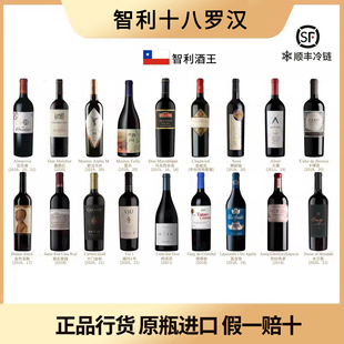 智利十八罗汉进口红酒750ml*18瓶蒙特斯活灵魂桑雅魔爵金殿柯诺苏