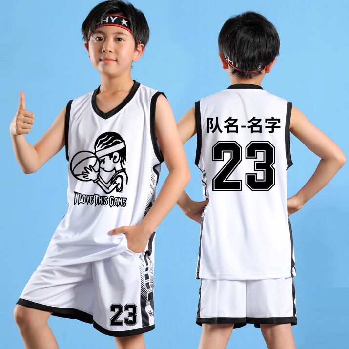 儿童篮球服定制套装男童球衣小学生比赛训练服青少年运动背心队服