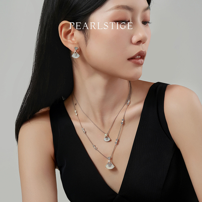 PEARLSTIGE小A裙项链耳钉