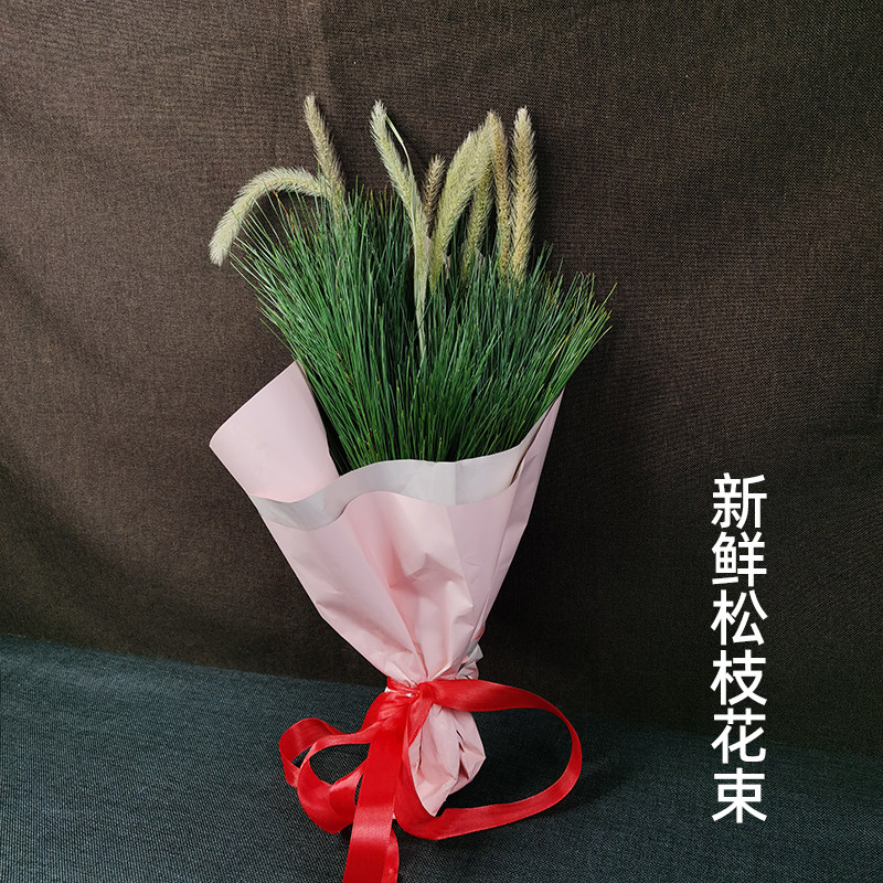 松枝花束扫墓祭祖祭祀摆放追思