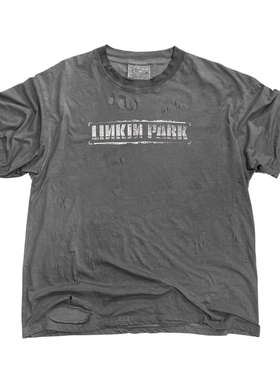 罕见 水洗重磅破坏tee！Linkin Park林肯公园短袖T恤轻薄打底衫