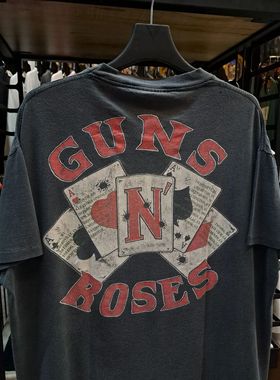 枪与玫瑰Guns N' Roses1991Use Your Illusion II巡回演出短袖T恤