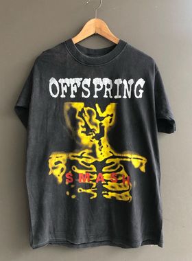 后裔乐团The Offspring摇滚乐队韩版ins网红港风超火国潮大码短T