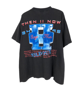 Boyz II Men重磅做旧高街T恤 Rapper穿搭vintage加大码嘻哈短袖