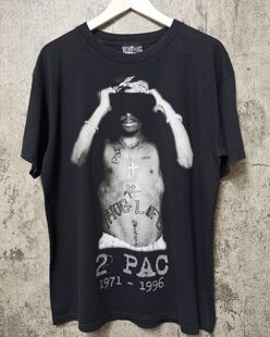 Travis Scott同款!罕见复古!美式复古重磅做旧破洞短袖T恤高街