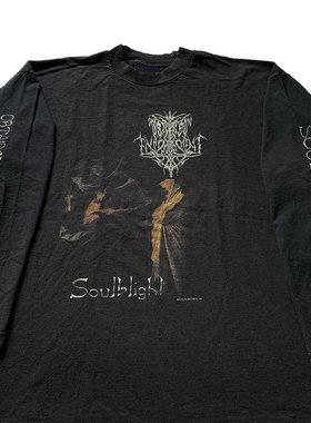 黑金屬乐队Gorgoroth OBTAINED ENSLAVEMENT美式Vintage长袖T恤