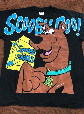 Scooby-Doo 史酷比美国华纳兄弟动画系列人物满印重磅短袖T恤