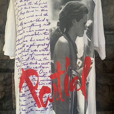 90s Grant Sainsbury 艺术时尚杂志复古水洗做旧重磅短袖T恤