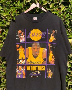 做旧T恤 Lakers科比重磅vintage篮球加大码 洛杉矶湖人Los Angeles