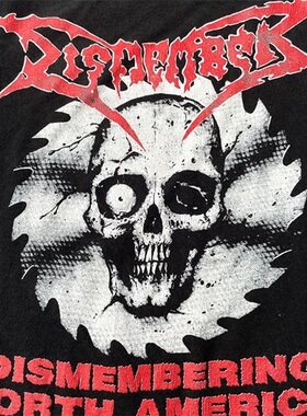 1993Dismember音乐组合巡回演唱会主题雾都记忆小众减龄长袖T恤