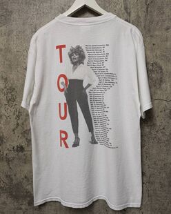 蒂娜特纳Tina Turner1999专辑Twenty Four Seven美式复古重磅短袖