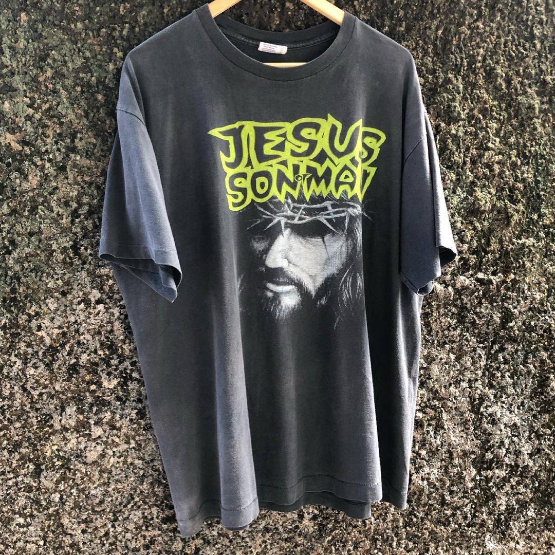 玛丽莲曼森marilyn manson 美式潮流复古logo嘻哈街头宽松短袖t恤