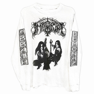 永生乐队Immortal Battle in the North Vintage美式重磅长袖T恤