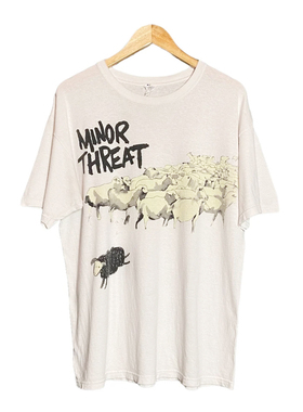 Minor Threat流行乐团美式西海岸oversize宽松bf慵懒风短袖T恤