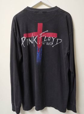 重磅平克弗洛伊德Pink Floyd孤品高街美式复古vintageT恤长袖男