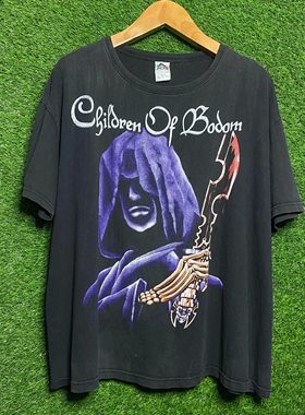 Children Of Bodom死神之子乐队纯棉百搭ins潮学院风慵懒港风短T