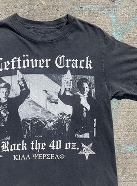 2000s Leftover Crack Rock The 40oz Vintage暗黑复古短袖T恤