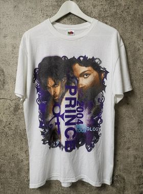 Prince Rogers Nelson王子音乐家美式复古重磅大码短袖vintageT恤