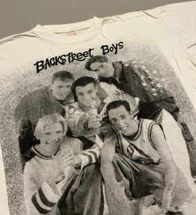 流行乐队复古vintage街头休闲短袖 后街男孩Backstreet Boys美式