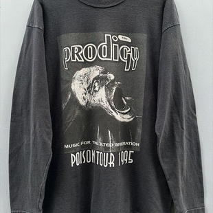 The Prodigy 超凡摇滚乐队质感棒球健身创意体恤宽松潮牌长袖T恤
