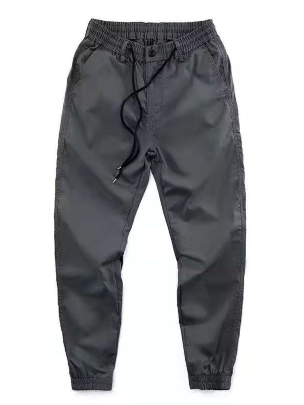 여름 트렌디하고 얇고 속건성이 뛰어나 편안하고 가벼우며 패셔너블한 남성용 아웃도어 캐주얼 팬츠 작은 발을 위한 심플한 발 제한 9점 팬츠