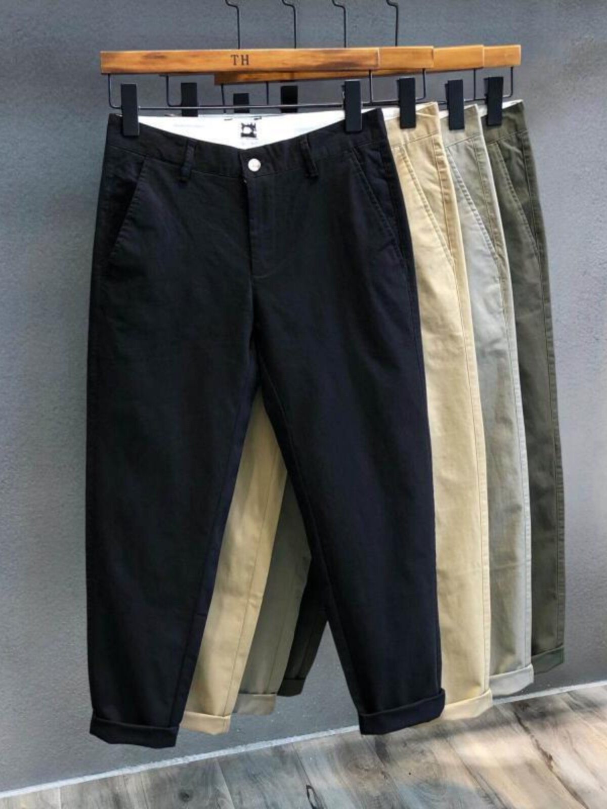 여름 트렌드 남성 바지 캐주얼 바지 남성 슬림 스트레이트 한국 스타일 트렌디 9부 바지 남학생 핸섬팬츠