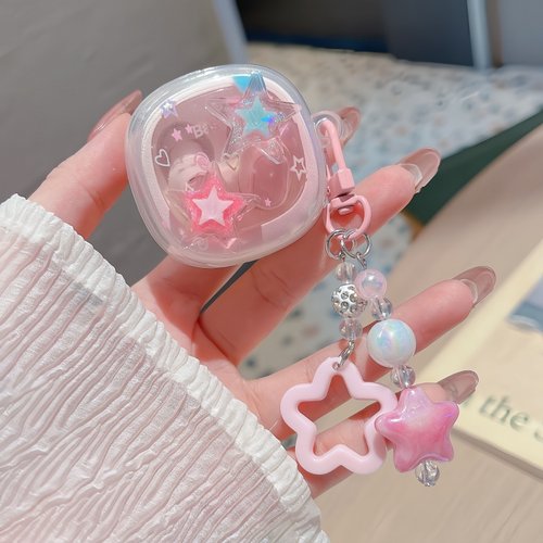 梦幻炫彩适用Baseus倍思WM02+数显耳机保护套可爱挂饰倍思wm02蓝牙耳机套wm01创意防摔壳女款新款