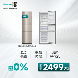 222WTDG BCD A家用冷藏冷冻小型租房宿舍节能电冰箱 海信 Hisense