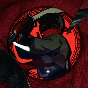 国拟吧唧《时间碎片》75mm马口铁反光吧唧