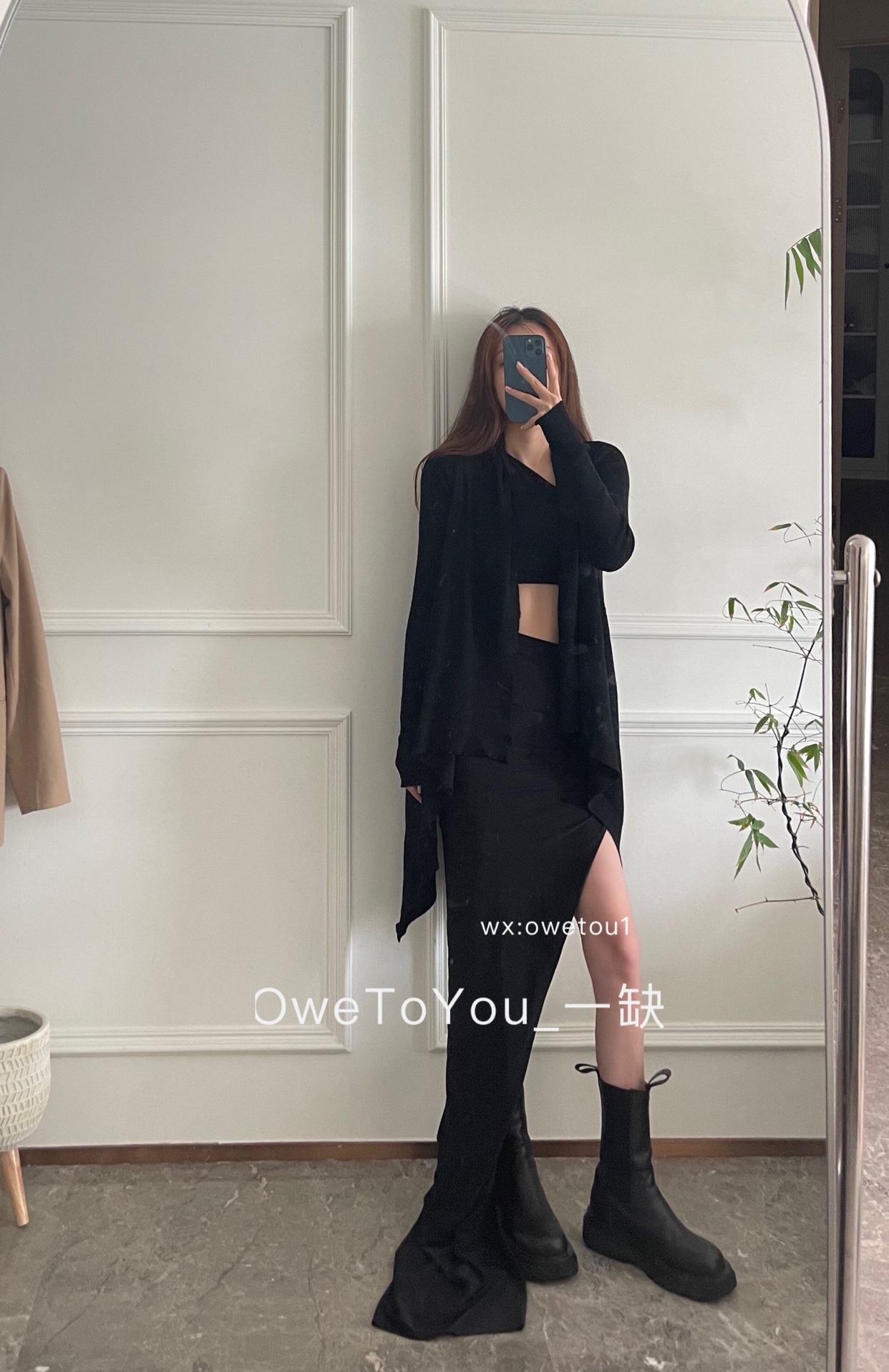 软糯亲肤针织开衫暗黑风宽松