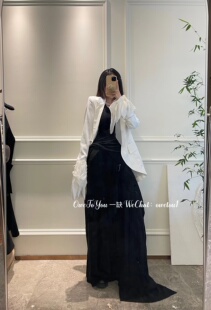 一缺|现货 绝迹暗黑羽毛真丝袖口多种材质拼接细节满满西装外套