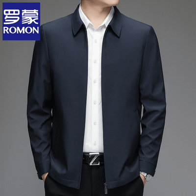 罗蒙男装中老年行政休闲加绒加厚