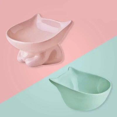 Cervical Spine Protection Ceramic Pet Cats Pet Food Water