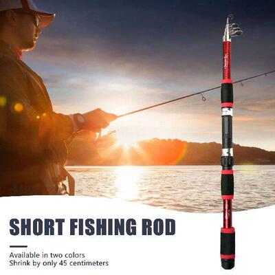 Telescopic Fishing Rod Kit Short Section Sea Pole Fishing