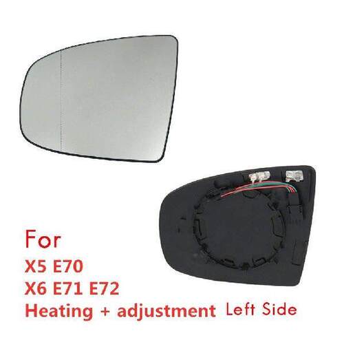Left Side Rear View Mirror Side Mirror Glass Heated +