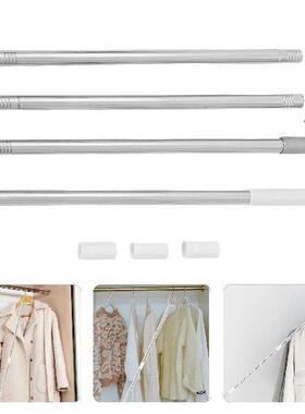 Stainless Steel Clothes Drying Pole 4 Sections 167cm Closet