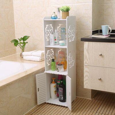 Bathroom shelf floor bathroom storage cabinet toilet closet
