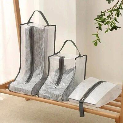 Portable Shoes Storage Bags Zipper Waterproof Dustproof