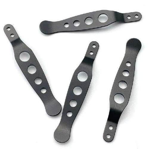 1/2pcs CNC Titanium Holey Knife Pocket Clip Back Clamp for