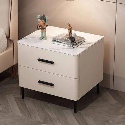 Creamy Rock Panel Nightstand - Add a Touch of Elegance to