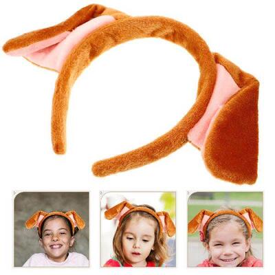 Puppy Headband Dog Ears Bulk for Dogs White Tail Bands