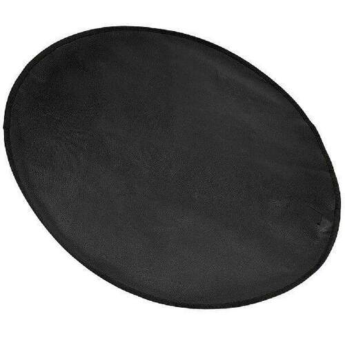 Black 36 Inch Silicone Coated Fire Pit Mat for Deck