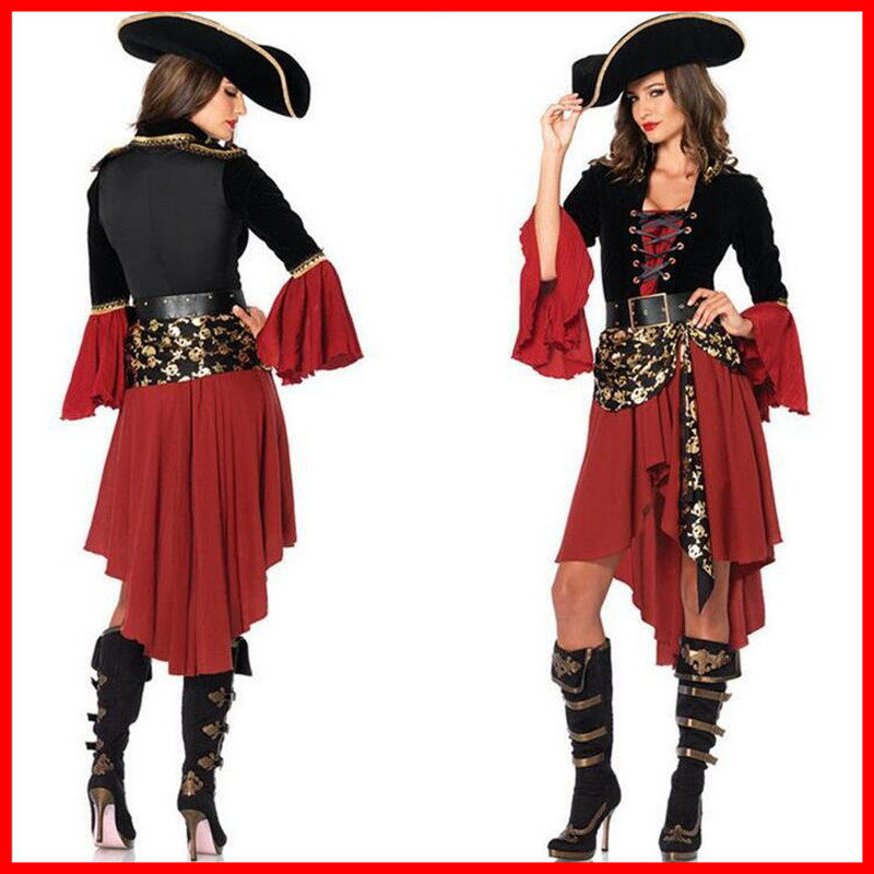 2020年新款女款海盗装 万圣节服装成人欧美游戏制服cosplay服