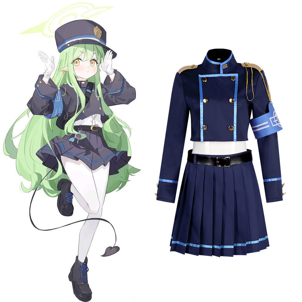蔚蓝档案cos服碧蓝档案铁道双子学院服游戏服coplay表演服万圣节