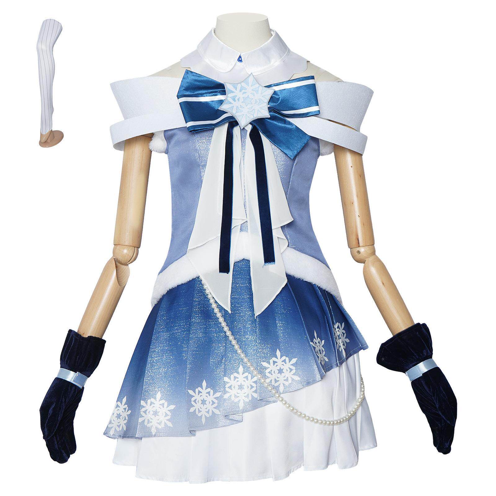 世界计划2025冬季雪初因cos服冬季虚拟偶像万圣节二次元表演服装