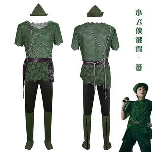 电影彼得潘与温蒂cos服PeterPancosplay万圣节舞台表演服装