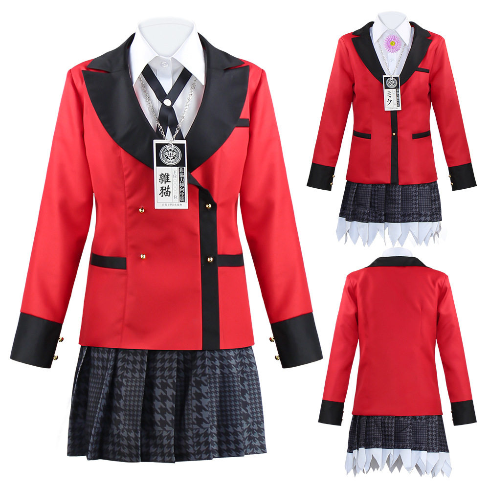 狂赌之渊cos服蛇喰梦子桃喰绮罗莉梦见优芽美cosplay女校服现货