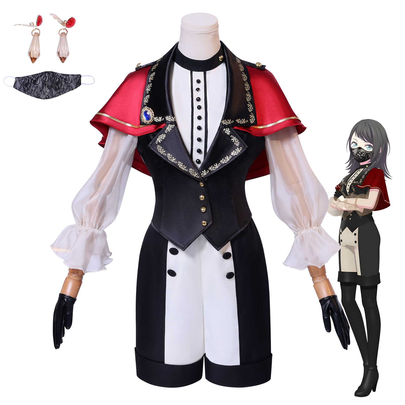 外贸日漫款BanGDreamAveMujica颂乐人偶八幡海铃cosplay二次元